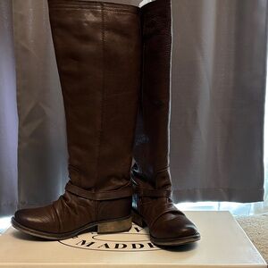 Steve Madden Rich Brown Over the Knee Boots
